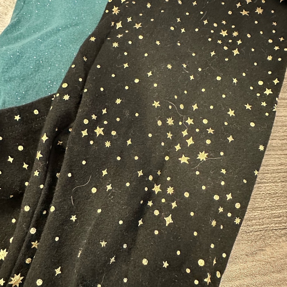 🌿10/$10🌿Cat & Jack Starry Night Leggings - Black, Gray, Teal - Picture 5 of 7